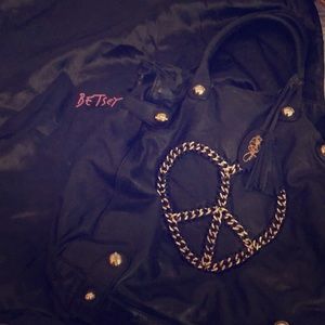 Large black Betsey Johnson tote.